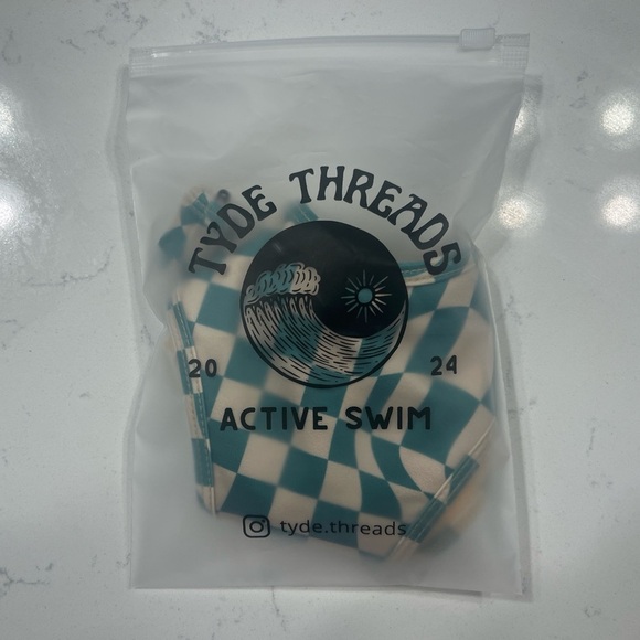 Green Geometric Bikini Brazilian Bottom Thong Back - Picture 7 of 7